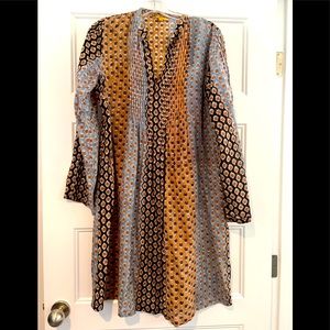 Boho beachy celeb loves RRR cotton mini dress/cover up gorgeous medallion print